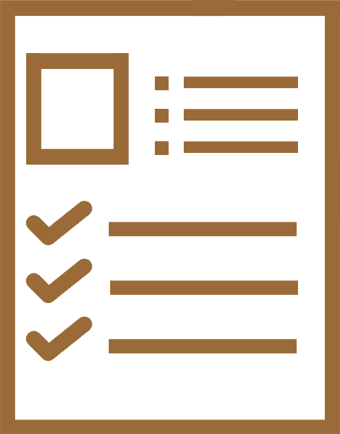 Form icon in gold color